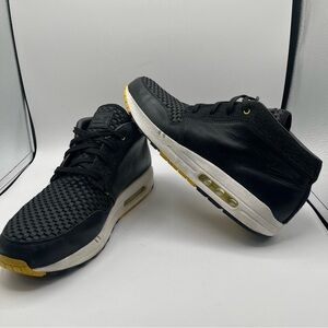 NIKE Air Max Wardour Max 1 PRM NRG Men's Black Leather Shoes Sz 11.5 556091-007